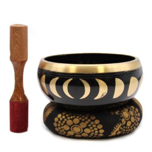 Set Mare de Vase Cântătoare Faza Lunii - Negru 14cm