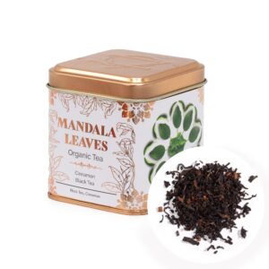 Ceai negru organic scorțișoară bio in cutie metalica 50g