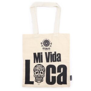 Geantă Tote Basic Iconică – Mi Vida Loca – (40x36cm) – Natural 4oz