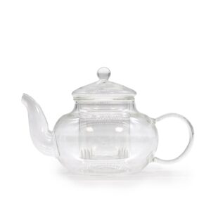 Ceainic din sticlă cu infuzor - Perla rotundă - 400 ml
