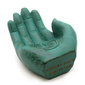 Suport pentru Tămâie Mână - Protecția Pământului (verde)