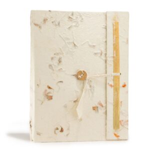 Jurnal Lokta Flori Asortate – Mare (21x15 cm), 45 file – cu semn de carte inclus