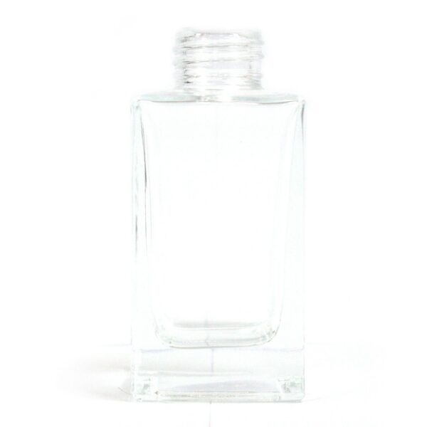 Flacon Pătrat Înalt cu Difuzor - Transparent - 100ml