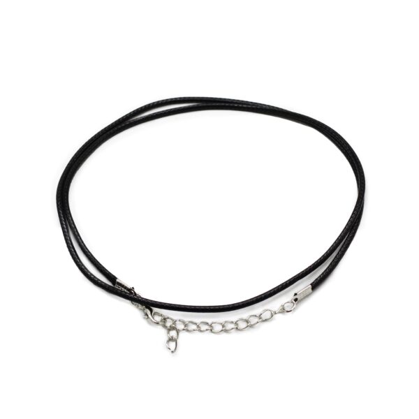 Pachet de Șnururi Cerate cu Închidere - 2mm x 55cm - Negru 101