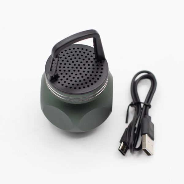 Mini Boxă cu Cârlig pentru Camping – Verde