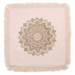 Pernă Lotus Mandala - 60x60cm - Bronz