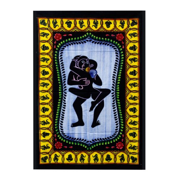 Tablou Textil Pictat Manual din Bumbac - Kamasutra