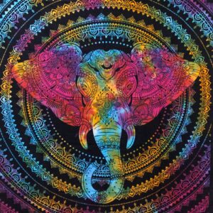 Cuvertură Dublă din Bumbac pentru Pat - Cap de Elefant