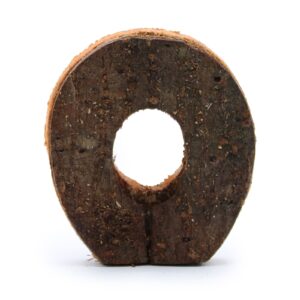 Literă din Scoarță Rustică - "O"  - 7cm