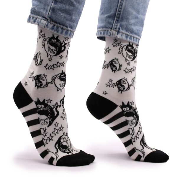 Șosete din bambus Hop Hare (36-40) cu model Ying Yang
