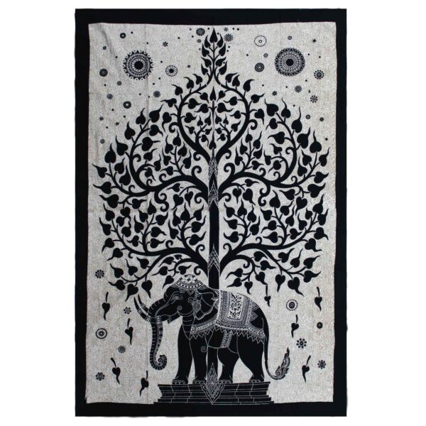 bG9jYWw6Ly9tZWRpYS9TUi8wQy82MFIzMEMxRzZXUjMwQ1NSLzc1ZmU3NDg4LmpwZWc Cuvertură de Pat Simplă din Bumbac + Peretar - Mono - Arborele Elefant