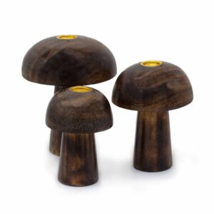 Set de 3 Ciuperci pentru Conuri de Tămâie (10 cm, 9 cm, 8 cm)