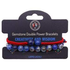 Brățară cu Puterea dublă a Pietrelor Prețioase - Lapis Lazuli