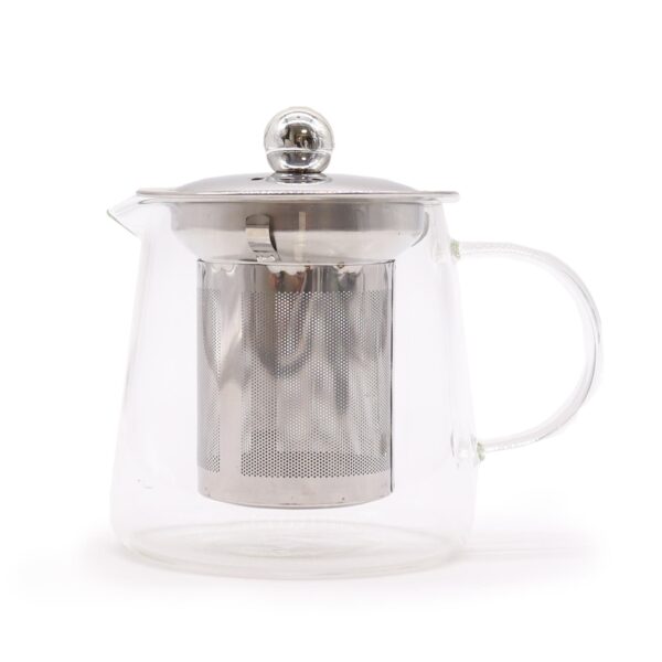 Ceainic din Sticlă cu Infuzor - Formă de sticlă - 350 ml