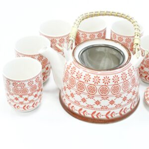 Set de ceai cu 6 cani - Chihlimbar