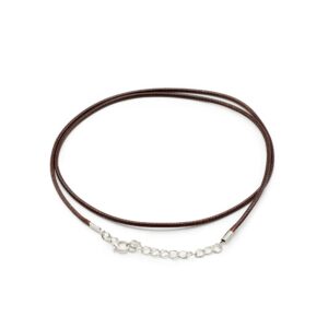 Pachet de Șnururi Cerate cu Închidere -  2mm x 55cm - Maro Închis 112