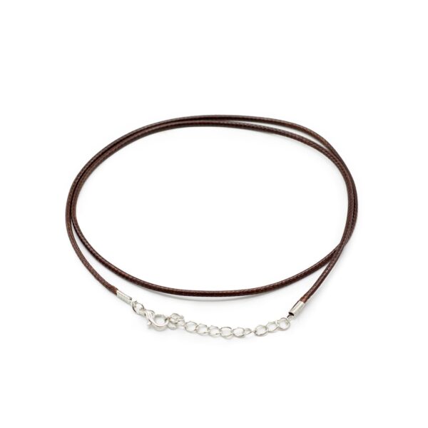 Pachet de Șnururi Cerate cu Închidere - 2mm x 55cm - Maro Închis 112