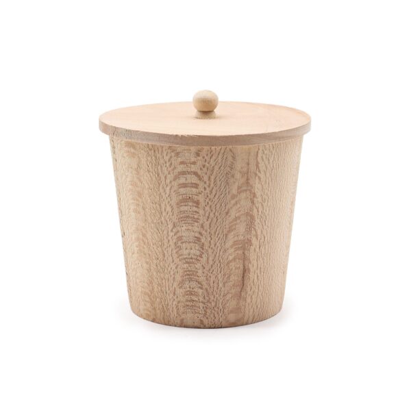 Recipient Mic din Lemn