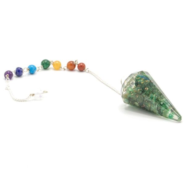 Pendul orgonit chakra - Aventurin verde