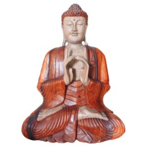 Buddha Sculptat Manual - Două Mâini - 60cm