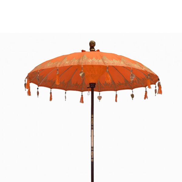 Umbrelă de Soare Bali pentru Terasă - Bumbac - Portocaliu 2m