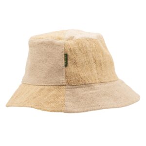 Pălărie Boho de Festival Petice din Cânepă și Bumbac - Naturală