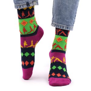 Șosete din bambus Hop Hare (36-40) cu model poziții yoga