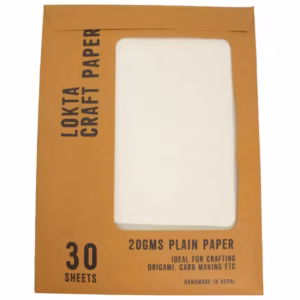 Pachet de 30 de coli A4 de hârtie artizanală Lokta - 20 g/mp - Simplă