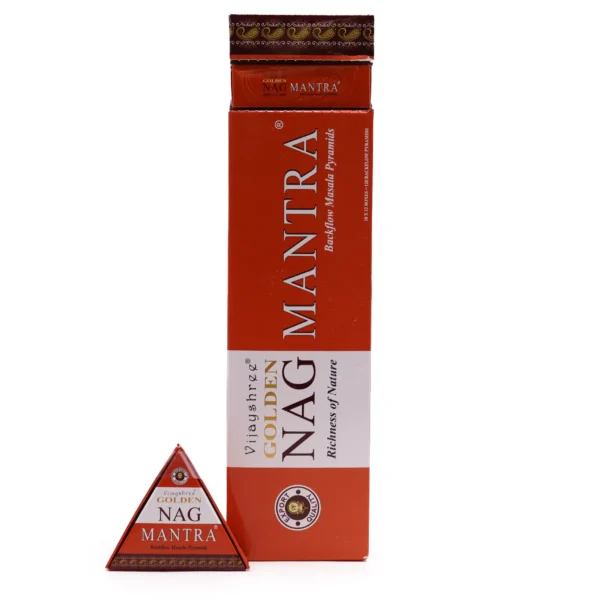 Conuri parfumate 42g Jumbo Golden Nag, Mantra Fum Curgător