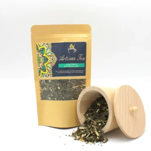 Ceai verde organic cu lămâie și ghimbir, vrac, 50 g