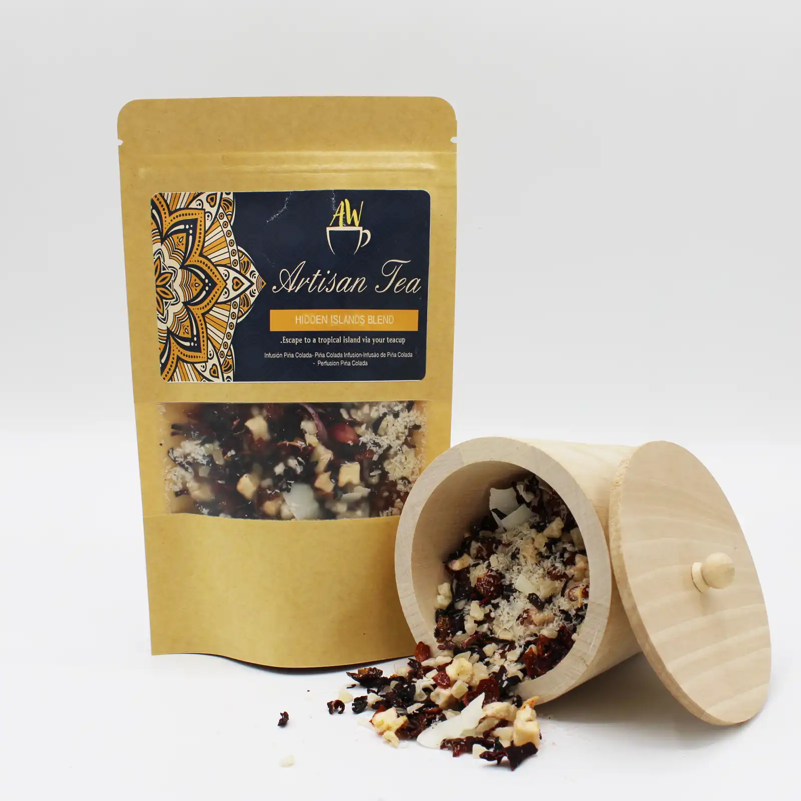Ceai ananas, măceșe, mere la vrac - Insula Secretă 50g