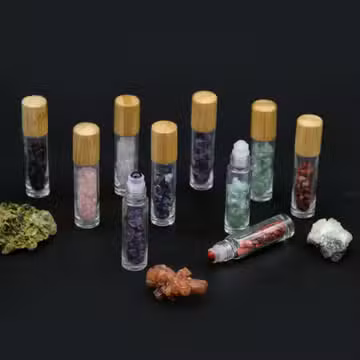 Sticle roll-on și bile de înlocuire cu pietre prețioase