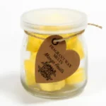 Ceara parfumata de soia - 16 inimioara - Fructe de Mango, 300 grame (copiază)