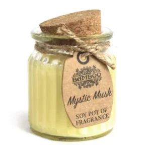 Lumânări Parfumate de Soia Musk Mistic, 60 grame, timp de ardere 20 de ore
