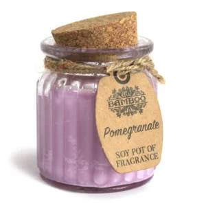 Lumânări Parfumate de Soia Rodie, 60 grame, timp de ardere 20 de ore