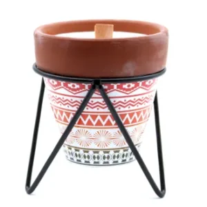 Lumânare de soia cu fitil de lemn – mentă