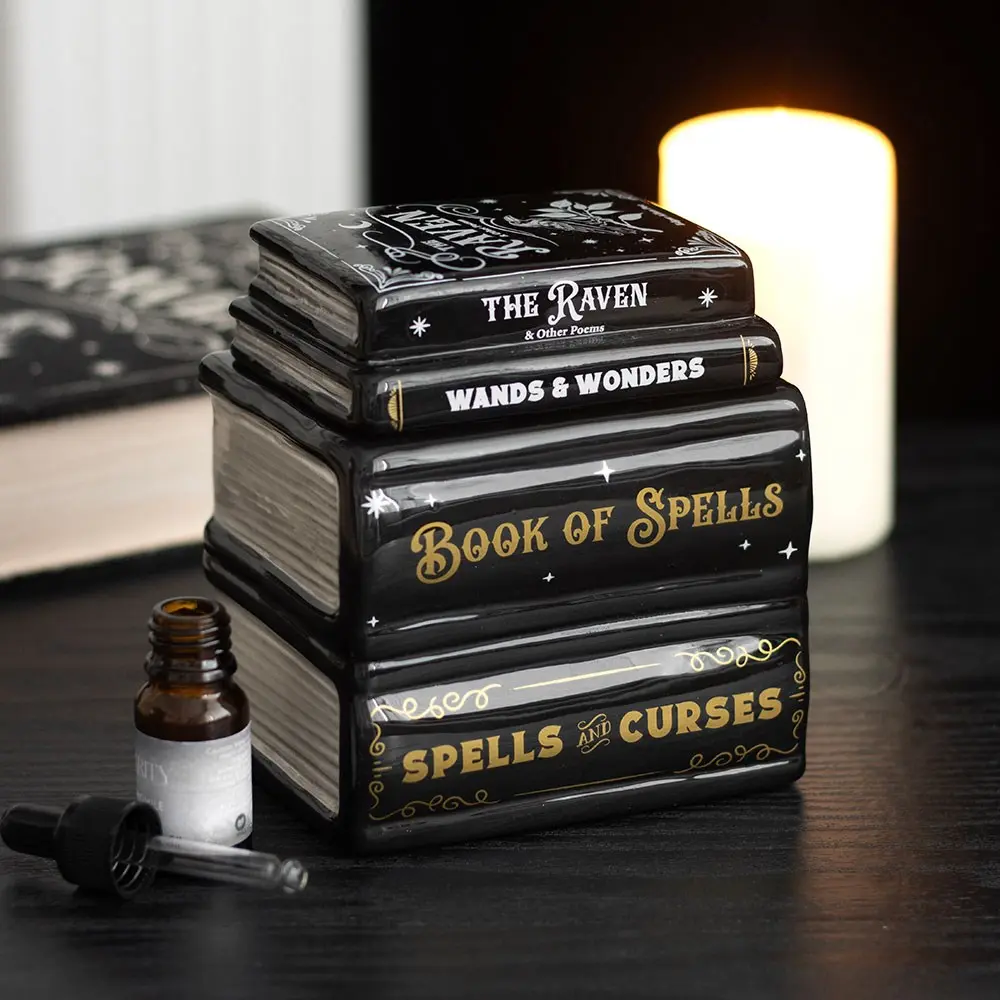 Arzător de ulei esential și încălzitor de ceară Book of Spells