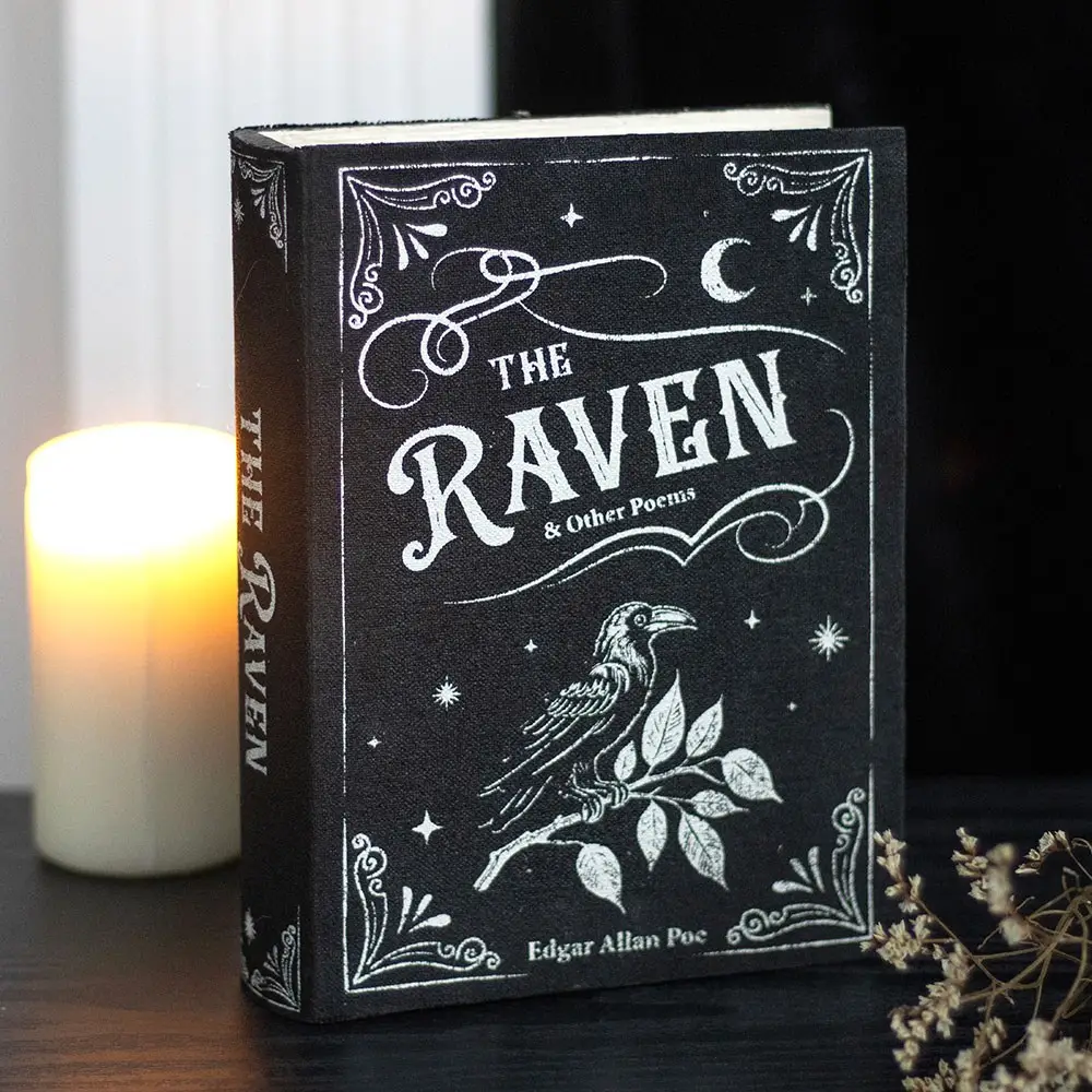 Cutie de depozitare în formă de carte cu design gotic pentru Halloween