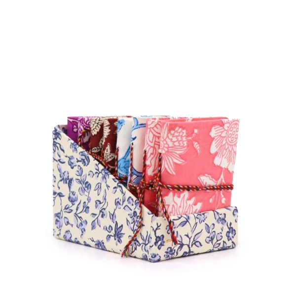 Agende cu Imprimeu Floral și Copertă din Bumbac 7x10 cm (afișaj)