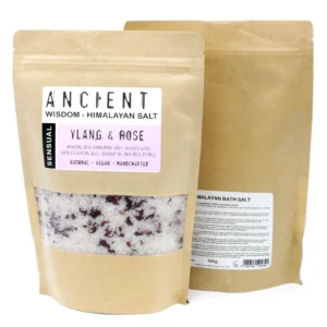 sare din Himalaya pentru senzualitate cu aromă de ylang ylang și trandafir