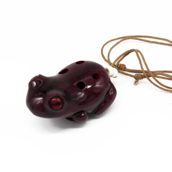 233582 Animal muzical ocarina – broască, instrument muzical decorativ realizat manual