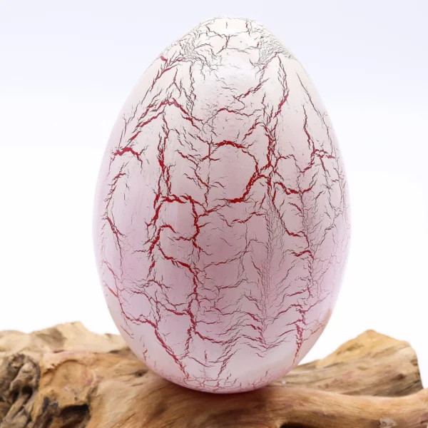 Lampă Drift Glow cu Abajur Crackle Fire Egg – Portocaliu - Ștecher UE
