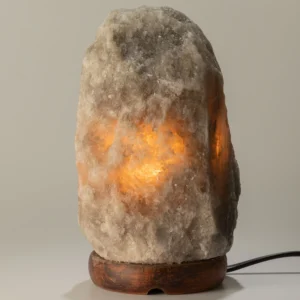 Lampă din Sare Gri de Himalaya – 1,5–2 kg