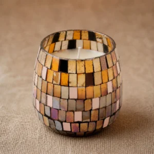 Lumânare în borcan de sticlă Amber Mosaic - medie 280 g Sea Breeze