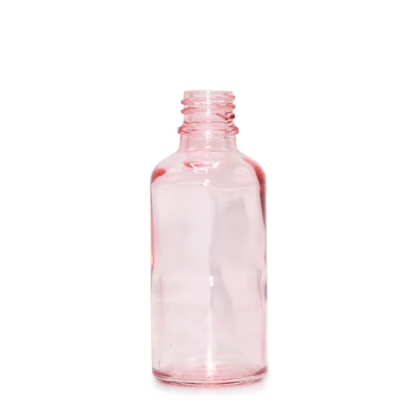 Sticlă roz cu pipetă 30 ml fără capac