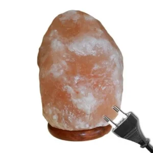 Lampă de Sare din Himalaya de Calitate, cu Suport 3-5 kg - Ștecher UE