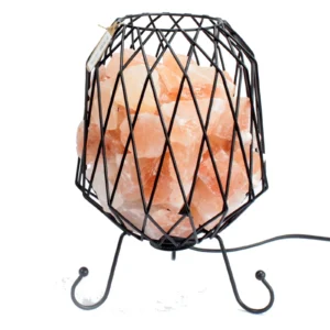 Lampă Industrială din Fier cu Structură Metalică Decorativă