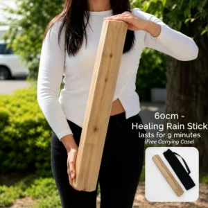 Baston de Ploaie Terapeutic din Lemn Manglid – 60 cm (aprox. 9 minute)