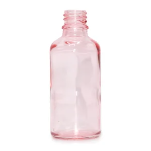 Sticlă roz cu pipetă 100 ml pentru cosmetice