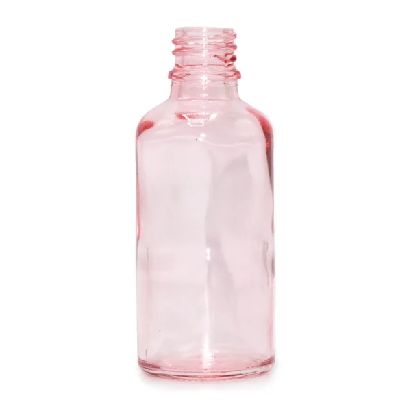 Sticlă roz cu pipetă 100 ml pentru cosmetice